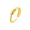 Anillo de Cola de Espiral Enrollada de Plata de Ley S925 para Mujer, Anillo Abierto Geométrico Irregular Minimalista Versátil Simple Estilo Ins Nicho