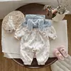 Ropa para Bebé para Otoño, Mameluco Súper Lindo y Adorable para Niña, Conjunto con Capucha Elegante para Gatear para Bebé de Primavera y Otoño
