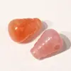 Colgante de Cabeza de Buda de Tres Caras Rosa y Suave, Ágata de Jade Rojo del Sur, Cuentas Budistas DIY, Pulsera para Mujer, Cuentas de Oración, Accesorios Coleccionables, Venta al por Mayor