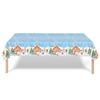 Nuevo mantel desechable para fiestas navideñas con temática de Papá Noel y muñeco de nieve, mantel decorativo para fiestas.