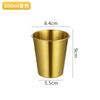 Vaso de Agua de Acero Inoxidable 304 Estilo Coreano Vaso de Cerveza Taza de Té de Restaurante Taza para Bebidas Frías Taza de Café Portátil para Acampada y Viajes al Aire Libre
