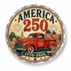 Posavasos Acrílico Conmemorativo del 250 Aniversario Americano Posavasos Vintage Resistente al Calor para Sala de Estar Posavasos Aislado de Vidrio Orgánico