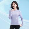 Blusas Frescas de Manga Longa para Mulheres, Proteção Solar, Camisetas de Manga Longa para Esportes ao Ar Livre, Roupas Fitness Respiráveis para Treino e Corrida, Camisas de Segunda Pele Femininas
