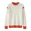 Suéter de cuello redondo para hombre, de invierno, holgado, sencillo, con interior a juego, de lana, talla grande, básico