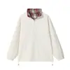 Chaqueta de retazos a cuadros para hombre, primavera y otoño, diseño retro, sin capucha, solapa estilo americano, chaqueta para pareja