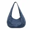 Bolso de Hombro Único de Mezclilla Retro Estilo Universitario Versátil Casual Artístico Bolso Dumpling Moda Popular Bolso de Mano para Estudiante Bolso
