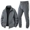 Conjunto de Algodão Puro de Tamanho Grande 2026, Conjunto Cardigan para Esportes ao Ar Livre e Lazer de Primavera e Outono, Conjunto de Três Peças de Moletom Confortável e Respirável