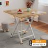Mesa Plegable para Uso Doméstico, Mesa de Comedor Sencilla, Mesa Redonda para Sala de Estar, Puesto Portátil para Exteriores, Sencillo y Lujoso