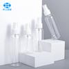 Botella redonda transparente de hombro redondo de 24 dientes 80-100-150-200ml plástico pet botella de rocío puro agua leche cosméticos embotellados