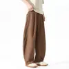 Oferta especial para ventas de alto volumen: Pantalones Casuales Holgados de Pierna Ancha con Corte Curvo, Delgados y Sencillos, para Hombre, Verano 2026