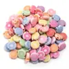 Cuentas Lavadas de Dibujos Animados Frescas y Dulces, Cuentas Sueltas, Accesorios para Joyería DIY de Animales y Plantas, Cuentas Sueltas para Collar