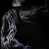 Breathedivinity Otoño Nuevo Pesadilla Veneno Fitness Manga Larga Deportivo Elástico Secado Rápido Body para Hombres y Mujeres