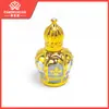 Frasco de Perfume Famingxuan 12ml Estampagem a Quente Vidro Esfera Rolante Frasco Vazio
