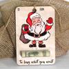 Cartera de Navidad Personalizada Transfronteriza Tarjeta de Regalo de Madera Regalo de Navidad Adorno para Árbol de Navidad Artesanías de Madera Colgante