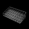 Acrílico esmalte transparente sobrancelha lápis display stand maquiagem cosméticos caixa de armazenamento de plástico desktop 24 grade batom stand
