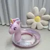 Boia de Natação Inflável de Unicórnio para Adultos Espessada e Ampliada 90-120cm Boia de Natação de Flamingo Boia Flutuante Atacado Desenho Animado