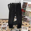 Jeans Elástico Masculino Primavera e Outono Novo Reto Largo Durável Calça Longa para Trabalho Casual Versátil Jeans Atacado