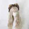 Boina Orejas de Oso Lolita Linda Boina de Artista Accesorio Japonés Hecho a Mano Boina Redonda