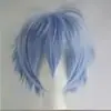 Peluca Cosplay de Anime con Estilo Harajuku Colorido para Hombres, Cabello Corto Europeo y Americano con Diseño Anti-Volteo