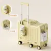Mala de viagem montável para crianças 22 polegadas mala de rodinhas durável para meninas, mala com senha de viagem para meninos, bagagem de mão 20 polegadas