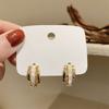 Pendientes de concha multicapa para mujer, pendientes de aguja de plata de nicho de principios de primavera, pendientes de lujo ligeros de alta calidad de Corea del Sur Dongdaemun para mujer
