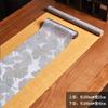 Tapete de Chá Brocado Novo Chinês Impermeável Tecido para Mesa de Chá Caminho de Mesa Zen Luxo Leve Jacquard Sofisticado Tapete de Chá Longo Toalha de Mesa para Chá