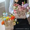 Caixa de Flores para o Dia do Professor, Caixa de Arranjo Floral de Natal, Caixa de Flores com Borboletas, Bolsa para Buquê de Rosas, Caixa para Arranjo de Flores DIY, Bolsa Tote para Flores