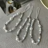 Correa de Muñeca para Cámara CCD de Verano en la Playa con Conchas de Estrella Perla, Cadena para Teléfono con Cuentas DIY, Colgante para Funda de Teléfono para Mujeres