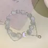 Pulseira Sino da Lua Pedra Olho de Gato Pulseira de Contas Borboleta Chinesa Nova Feminina Pulseira de Temperamento de Nicho de Alta Qualidade para Namorada