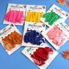 Balões de Látex Fosco Espessos de 12 polegadas Decoração Colorida para Festa Cartões de Papel para Balão de Exportação 6/Pacote