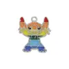 Pingente de Animal de Desenho Animado Transfronteiriço Pulseira com Laço DIY Acessórios de Pingente de Joias Esmaltadas Feitas à Mão