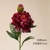 Flores Artificiales con 2 Cabezas, Peonías de Lujo para Decoración de Sala de Estar, Adornos de Flores de Seda para Mueble de TV y Mesa de Comedor, Arreglos de Flores Falsas, Accesorios para Fotografía