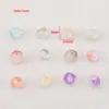 Glaseado de Vidrio Rombo Colorido Escarchado Dorado Fino Brillo Cuentas de Arroz Cadena de Cuentas Cuentas Sueltas Collar Pulsera DIY Accesorios de Joyería