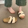 Pantuflas peludas de suela gruesa para mujer, para usar en exteriores, nueva colección de otoño 2026, únicas y elegantes, perfectas para días de flojera, pantuflas estilo Birkenstock, zapatos para mujer