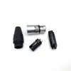 Conector mezclador de cabeza hembra Cannon de níquel perlado de 3 núcleos XLR para micrófono karon pasante chapado en oro