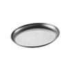 Prato Oval para Churrasco, Prato Redondo, Prato de Aço Inoxidável, Bandeja, Prato de Jantar, Prato em Formato de Ovo, Prato Moderno Minimalista para Lanches de Mesa