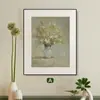 """Impresión del Amanecer" Pintura Decorativa Personalizada para Sala de Estar, Estilo Vintage Francés, Arte de Pared Floral para Recibidor, Dormitorio y Comedor"""