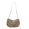 Bolso Estampado de Gran Capacidad de Moda para Mujer 2025 Nueva Moda Bolso de Hombro/Axila de Lona Empalmada Bolso Cruzado de Color Contrastante