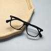 Marco de Gafas de Acetato Shenzhen Mismo Estilo que Boss Varilla Metálica Marco Cuadrado Delgado Gafas de Moda Marco de Gafas de Plástico Dorado Ultraligero