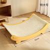 Rascador de Sisal Personalizado para Gatos, Resistente al Desgaste y que no Suelta Fibras, Tablero Rascador Grande para Gatos, Cama Integrada para Gatos, Protección Anti-Rayones para Sofás, Duradero