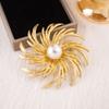 Broche Floral Exagerado Vintage Europeu e Americano Pérola Luxo Leve High-End Pin de Lapela Ninho Temperamento Brincos