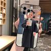 Carcasa de teléfono para iPhone 15 de chico divertido