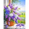 Pintura de Diamantes 5D Hecha a Mano Florero de Flores Mosaico Pintura de Diamantes sin Marco Venta al por Mayor Transfronteriza Fabricante Venta Directa Dropshipping