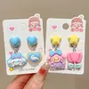 Brincos Femininos Kuromi 2026 Novos Desenhos Animados Presilhas de Orelha Sem Furo Brincos Super Fofos Acessórios Fofos para Bebê Brincos