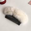 Nuevo peine de simulación para mujer, otoño e invierno, artefacto para arreglar y guardar el cabello suelto, accesorio para el pelo de felpa para la parte posterior de la cabeza, peine invertido, peine esponjoso