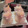 Decoración de Pastel para el Día de la Madre 2025 Hermosa mi mamá Enchufe Acrílico Lazo Vela Cinta Adorno para Vestir