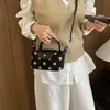 Bolso de mano patchwork de mezclilla lavada estilo americano y piel sintética, versátil para el uso diario, bolso ligero para mujer de hombro y cruzado