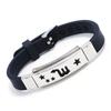 Fábrica punk venda direta pulseira de silicone 12 constelações aço inoxidável joias de aço titânio presente de aniversário pulseira moda coreana