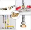 Adaptador de Cilindro 1/2" Derecho x 1/4" Izquierdo Adaptador de Gas Estufa de Gas Estufa de Camping