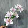 Gerbera Simulada de 5 Cabeças Salão de Casamento Display Doméstico Adereços de Fotografia Layout de Cena Guirlanda de Flores de Mão